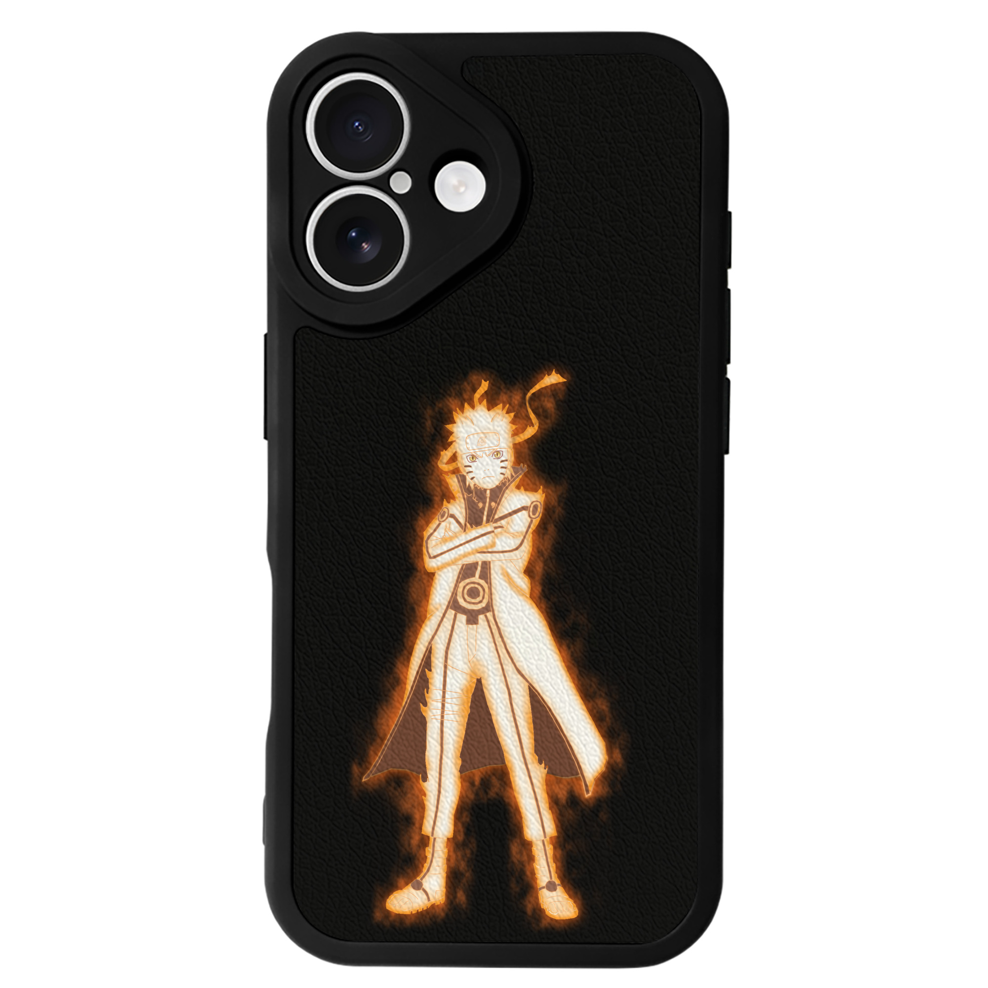 （画像用） NARUTO -ナルト- うずまき ナルト Uzumaki Naruto 【iPhone 16シリーズ対応】シリコンスマホケース（レザー調） 材質：シリコン